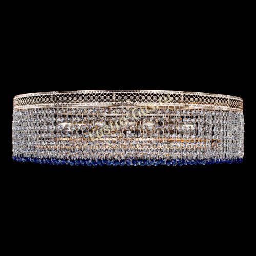 Люстра Венеция Капель №8 оптикон синяя в Сочи Гусь Хрустальный