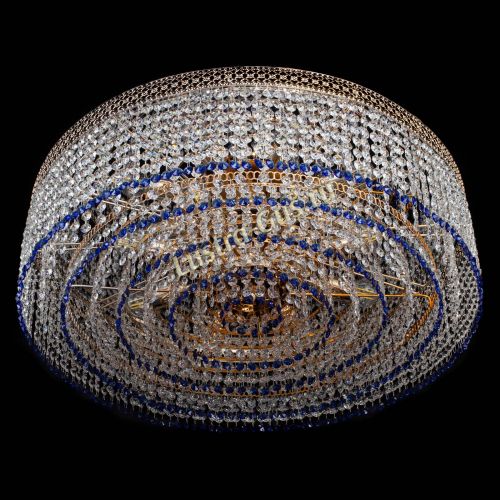 Люстра Венеция Капель №8 оптикон синяя в Сочи Гусь Хрустальный