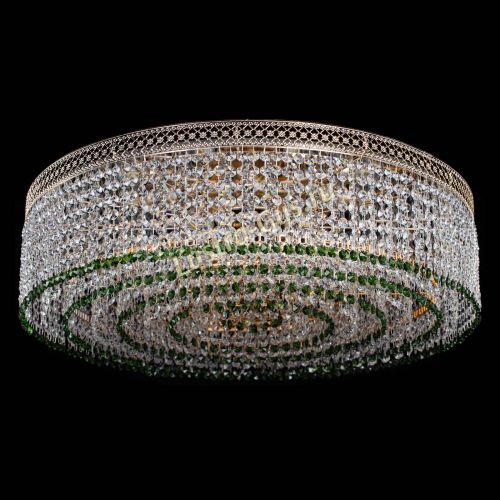 Люстра Венеция Капель №8 оптикон зеленая в Сочи Гусь Хрустальный