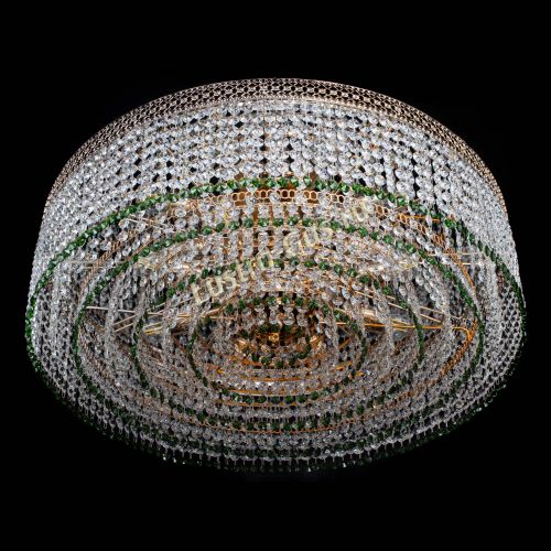 Люстра Венеция Капель №8 оптикон зеленая в Сочи Гусь Хрустальный