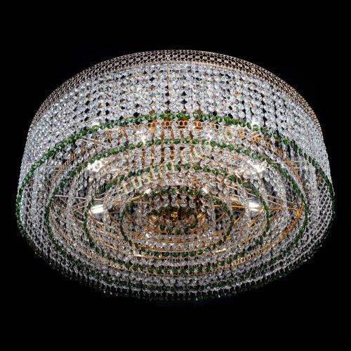 Люстра Венеция Капель №8 оптикон зеленая в Сочи Гусь Хрустальный