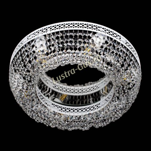 Люстра Венеция Кольцо №6 белая в Сочи Гусь Хрустальный