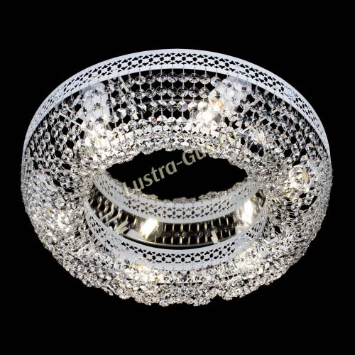 Люстра Венеция Кольцо №6 белая в Сочи Гусь Хрустальный