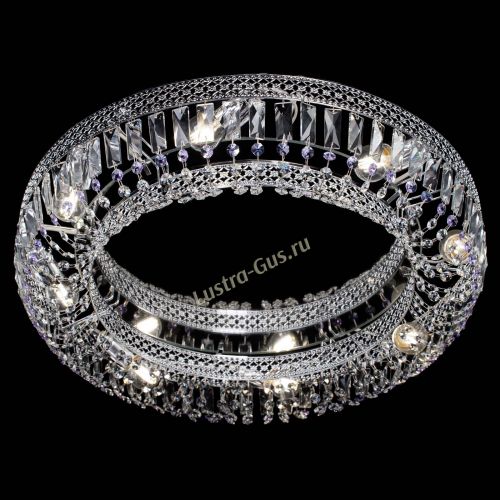 Люстра Венеция Кольцо №8 пластинка фиолетовая в Сочи Гусь Хрустальный