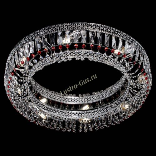 Люстра Венеция Кольцо №8 пластинка красная в Сочи Гусь Хрустальный