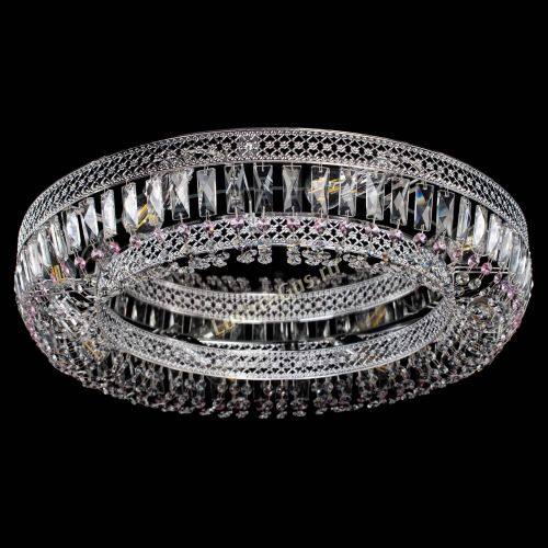 Люстра Венеция Кольцо №8 пластинка розовая в Сочи Гусь Хрустальный