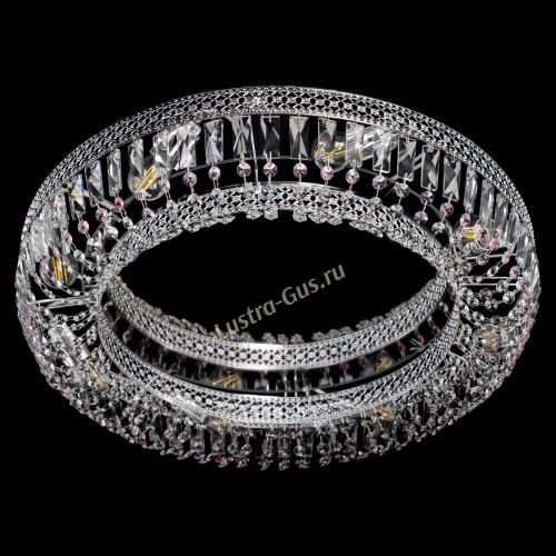 Люстра Венеция Кольцо №8 пластинка розовая в Сочи Гусь Хрустальный