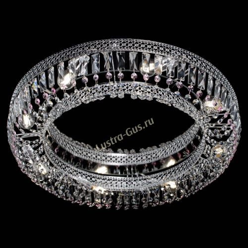 Люстра Венеция Кольцо №8 пластинка розовая в Сочи Гусь Хрустальный