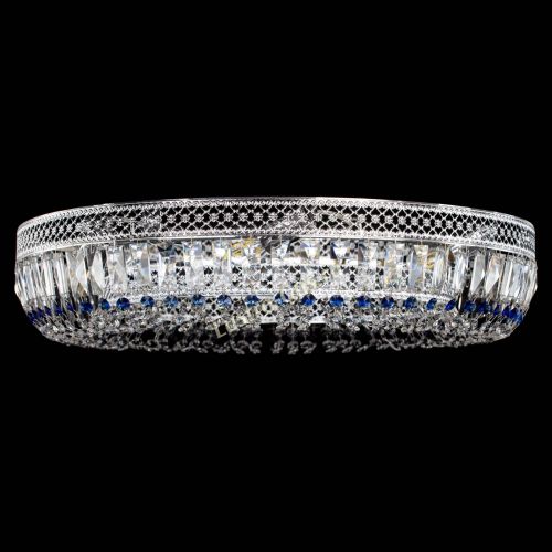 Люстра Венеция Кольцо №8 пластинка синяя в Сочи Гусь Хрустальный