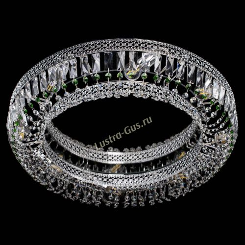 Люстра Венеция Кольцо №8 пластинка зеленая в Сочи Гусь Хрустальный