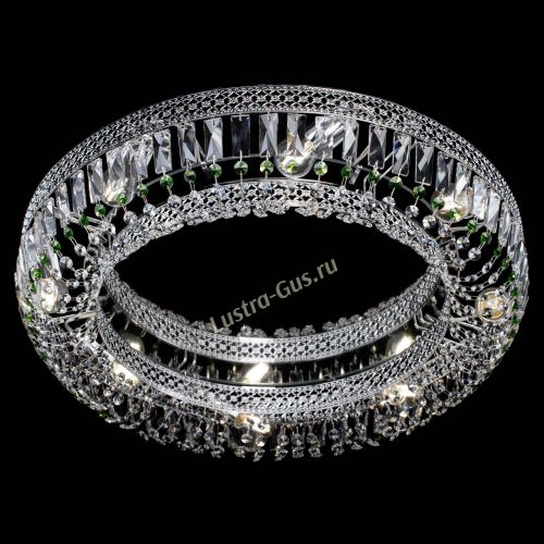 Люстра Венеция Кольцо №8 пластинка зеленая в Сочи Гусь Хрустальный
