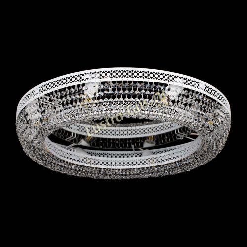 Люстра Венеция Кольцо №8 белая в Сочи Гусь Хрустальный