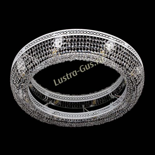 Люстра Венеция Кольцо №8 белая в Сочи Гусь Хрустальный