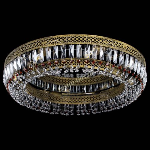 Люстра Венеция Кольцо №8 пластинка под бронзу Чайная в Сочи Гусь Хрустальный