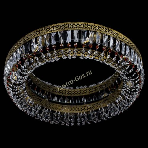 Люстра Венеция Кольцо №8 пластинка под бронзу Чайная в Сочи Гусь Хрустальный