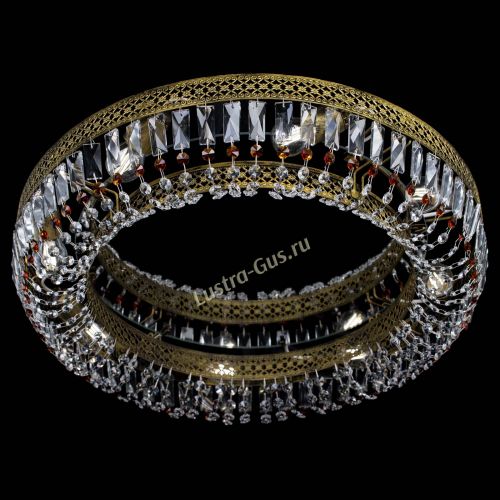 Люстра Венеция Кольцо №8 пластинка под бронзу Чайная в Сочи Гусь Хрустальный