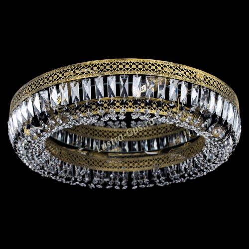 Люстра Венеция Кольцо №8 пластинка под бронзу Черная в Сочи Гусь Хрустальный