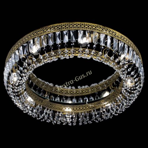 Люстра Венеция Кольцо №8 пластинка под бронзу Черная в Сочи Гусь Хрустальный