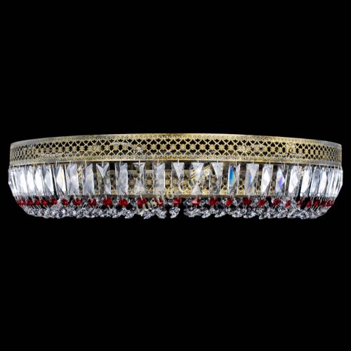 Люстра Венеция Кольцо №8 пластинка под бронзу Красная в Сочи Гусь Хрустальный