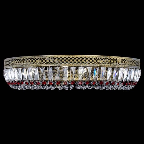 Люстра Венеция Кольцо №8 пластинка под бронзу Красная в Сочи Гусь Хрустальный