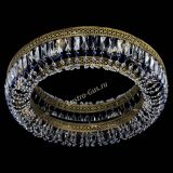 Люстра Венеция Кольцо №8 пластинка под бронзу Синяя в Сочи