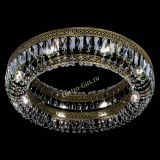 Люстра Венеция Кольцо №8 пластинка под бронзу Зеленая в Сочи