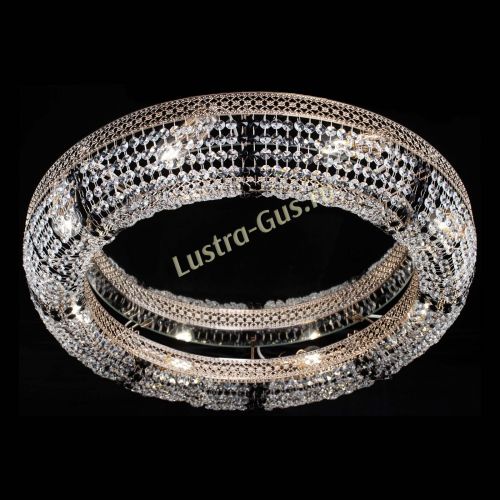 Люстра Венеция Кольцо №8 черная в Сочи Гусь Хрустальный