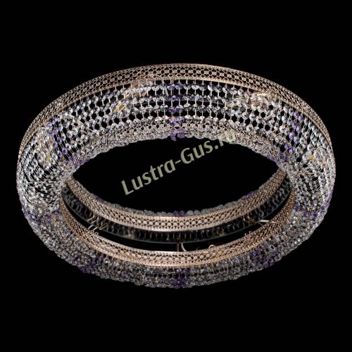 Люстра Венеция Кольцо №8 фиолетовая в Сочи Гусь Хрустальный