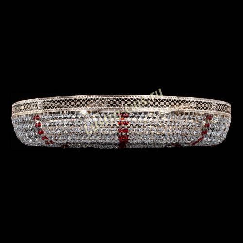 Люстра Венеция Кольцо №8 красное в Сочи Гусь Хрустальный