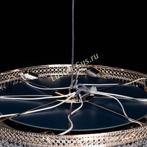 Люстра Венеция Кольцо №8 черная в Сочи Гусь Хрустальный