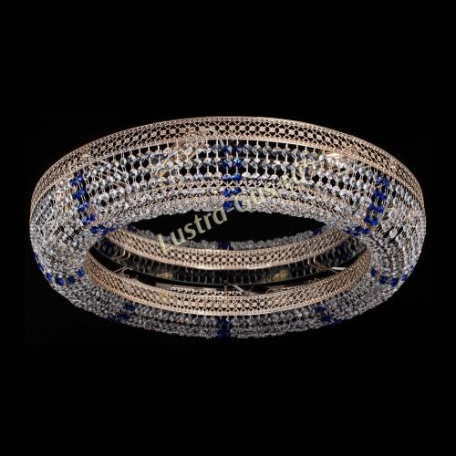 Люстра Венеция Кольцо №8 синее в Сочи Гусь Хрустальный