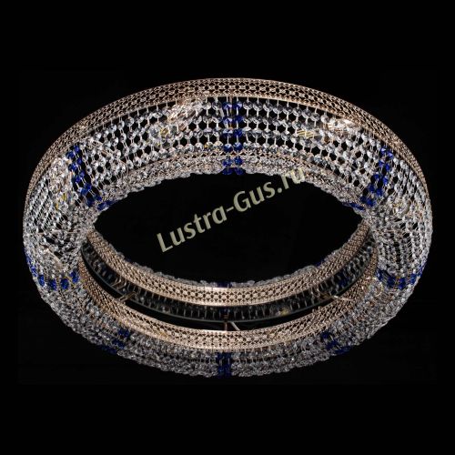 Люстра Венеция Кольцо №8 синее в Сочи Гусь Хрустальный