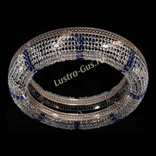 Люстра Венеция Кольцо №8 синее в Сочи Гусь Хрустальный