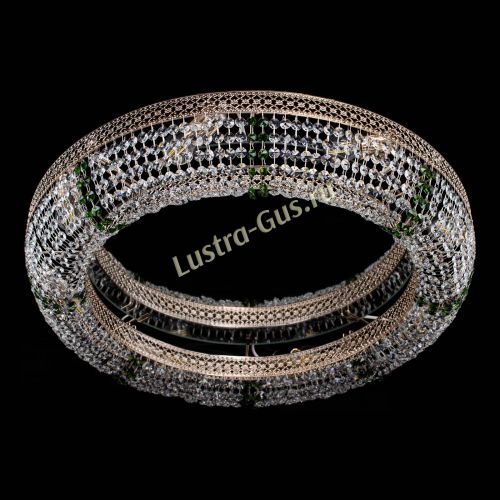 Люстра Венеция Кольцо №8 зеленое в Сочи Гусь Хрустальный