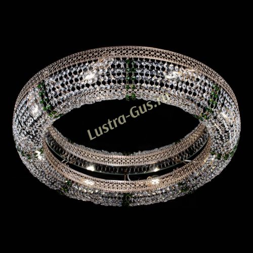 Люстра Венеция Кольцо №8 зеленое в Сочи Гусь Хрустальный