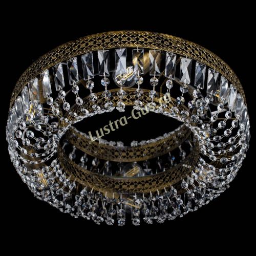 Люстра Венеция Кольцо пластинка под бронзу в Сочи Гусь Хрустальный