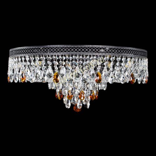 Люстра Венеция Кольцо Черная №8 чайная в Сочи Гусь Хрустальный