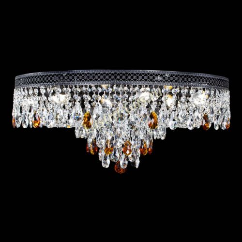 Люстра Венеция Кольцо Черная №8 чайная в Сочи Гусь Хрустальный