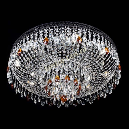 Люстра Венеция Кольцо Черная №8 чайная в Сочи Гусь Хрустальный