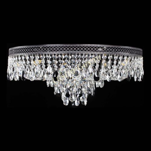 Люстра Венеция Кольцо Черная №8 черная в Сочи Гусь Хрустальный