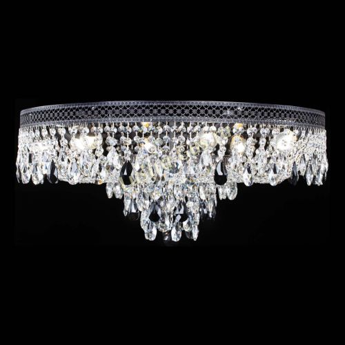 Люстра Венеция Кольцо Черная №8 черная в Сочи Гусь Хрустальный