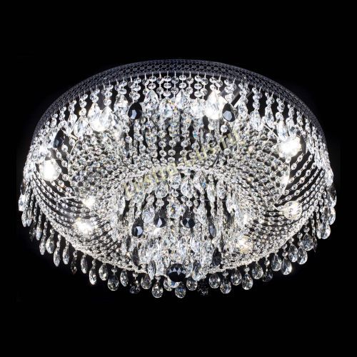 Люстра Венеция Кольцо Черная №8 черная в Сочи Гусь Хрустальный