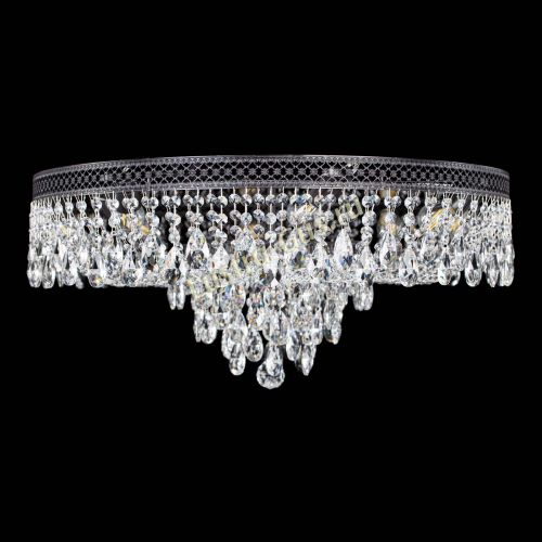 Люстра Венеция Кольцо журавлик №8 черная в Сочи Гусь Хрустальный