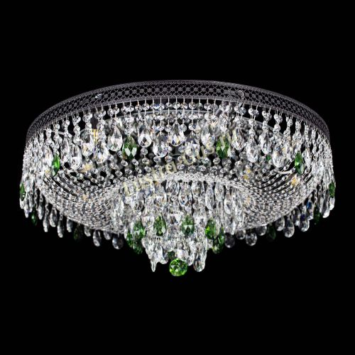 Люстра Венеция Кольцо Черная №8 зеленая в Сочи Гусь Хрустальный
