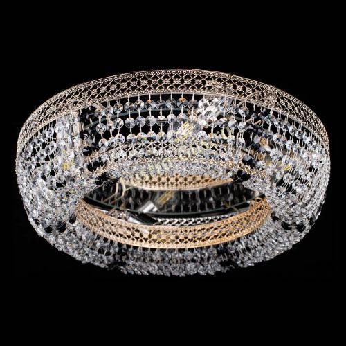 Люстра Венеция Кольцо черная в Сочи Гусь Хрустальный