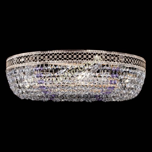 Люстра Венеция Кольцо фиолетовая в Сочи Гусь Хрустальный