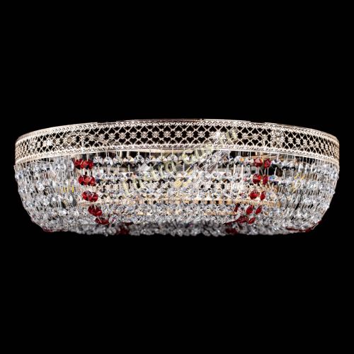 Люстра Венеция Кольцо красная в Сочи Гусь Хрустальный