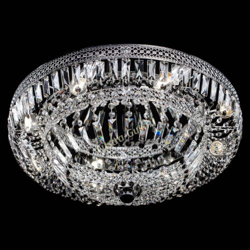 Люстра Венеция Купол пластинка 600 Черная в Сочи Гусь Хрустальный