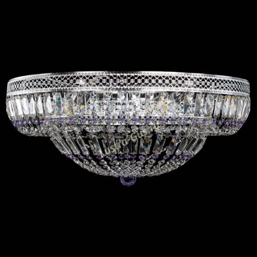 Люстра Венеция Купол пластинка 600 Фиолетовая в Сочи Гусь Хрустальный