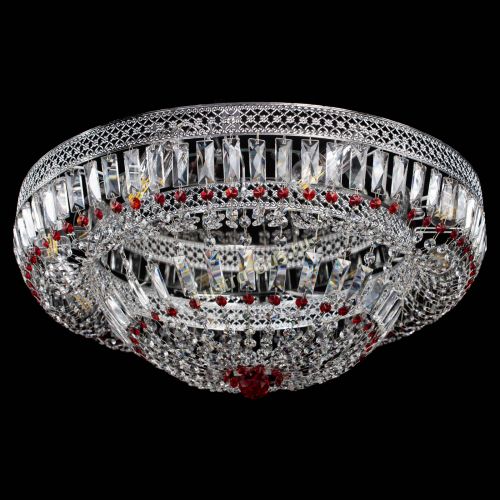 Люстра Венеция Купол пластинка 600 Красная в Сочи Гусь Хрустальный